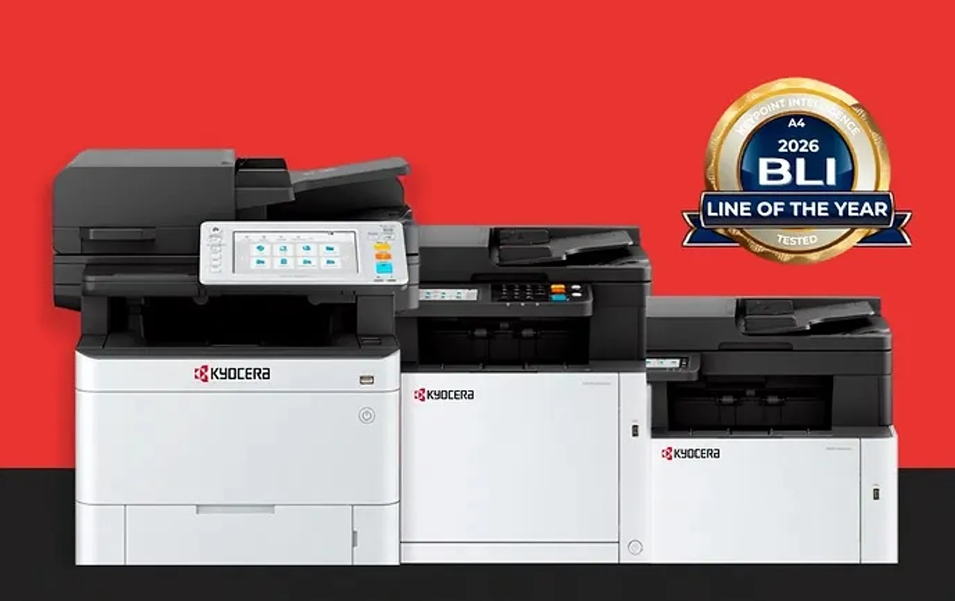 Kyocera A4 renkli yazıcı ve çok işlevli cihaz serisi, BLI 2026 Yılın Serisi rozetiyle